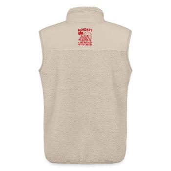 Circus Mondays Are Better With Circus Performer - Unisex Sherpaweste von Stanley/Stella - Beige - Hinten - AI Model Male 178 light (178cm)