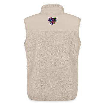 Mein 80er Kostüm Design - Unisex Sherpaweste von Stanley/Stella - Beige - Hinten - AI Model Male 178 light (178cm)