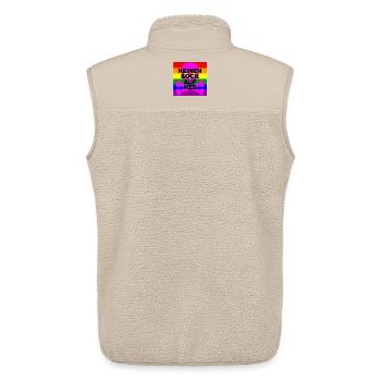 KEINEN BOCK AUF NZS, NO NZS, NO AFD, SKULL PINK - Unisex Sherpaweste von Stanley/Stella - Beige - Hinten - AI Model Male 178 light (178cm)