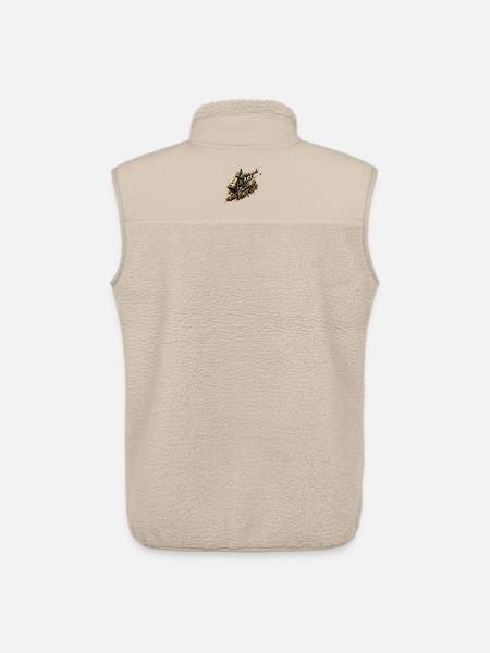 Je Pense En Diagonale - Veste sans manches sherpa unisexe Stanley/Stella - beige