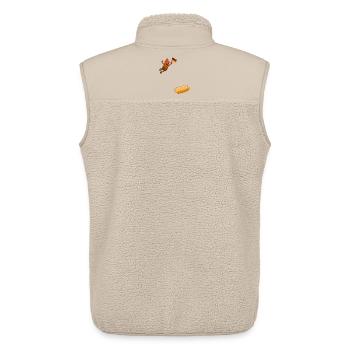 Schnitzel that goes into a bun - Unisex Sherpa Gilet by Stanley/Stella - beige - Back - AI Model Male 178 light (178cm)