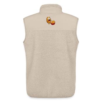 Potato Preparation French Fries Funny Fries - Unisex Sherpa Gilet by Stanley/Stella - beige - Back - AI Model Male 178 light (178cm)