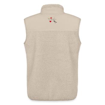 Zu Hause - Unisex Sherpaweste von Stanley/Stella - Beige - Hinten - AI Model Male 178 light (178cm)