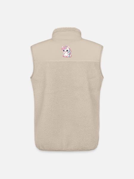 Einhorn - Unisex Sherpaweste von Stanley/Stella - Beige