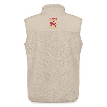 Western Rider I Beat People In 8 Seconds Cowgirls - Unisex Sherpaweste von Stanley/Stella - Beige - Hinten - AI Model Male 178 light (178cm)