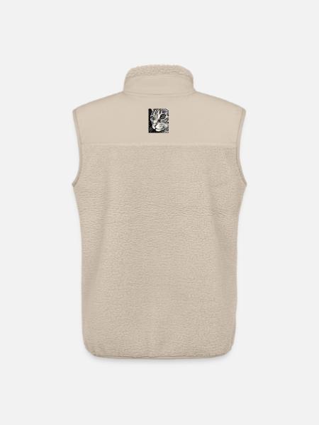 Hypnotischer Katzenblick im All - Unisex Sherpaweste von Stanley/Stella - Beige