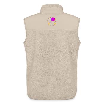 Neonberge mit Sonne - Unisex Sherpaweste von Stanley/Stella - Beige - Hinten - AI Model Male 178 light (178cm)