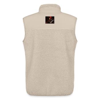 Love Black Metal - Unisex Sherpa Gilet by Stanley/Stella - beige - Back - AI Model Male 178 light (178cm)