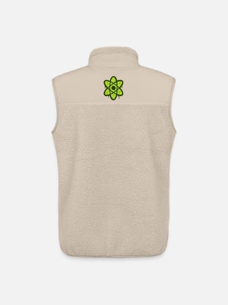 Atom Symbol Graffiti Logo - Unisex Sherpa Gilet by Stanley/Stella - beige
