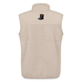 Rain boots - Unisex Sherpa Gilet by Stanley/Stella - beige - Back - AI Model Male 178 light (178cm)