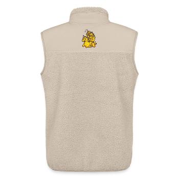 Unicorn Graffiti Summer - Unisex Sherpa Gilet by Stanley/Stella - beige - Back - AI Model Male 178 light (178cm)