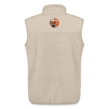 Outdoor Adventure - Respect the Locals - Unisex Sherpa Gilet by Stanley/Stella - beige - Back - AI Model Male 178 light (178cm)