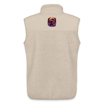 Workout - Unisex Sherpa Gilet by Stanley/Stella - beige - Back - AI Model Male 178 light (178cm)
