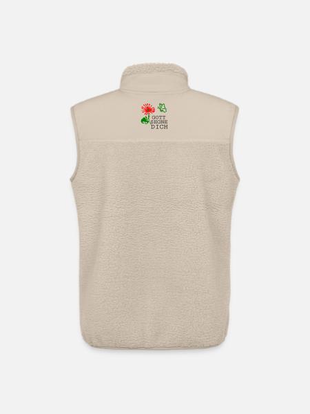 Konfirmation - Unisex Sherpaweste von Stanley/Stella - Beige