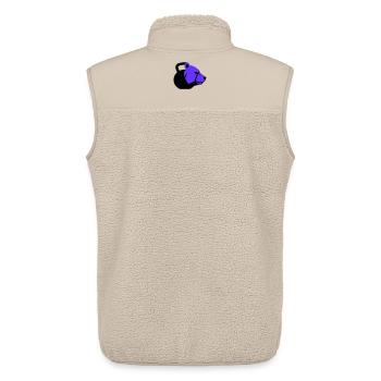 Kettlebell Bear Bear Dynamic Fitness - Unisex Sherpa Gilet by Stanley/Stella - beige - Back - AI Model Male 178 light (178cm)