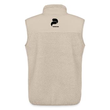 Black Cigarette – Graphic Illustration - Unisex Sherpa Gilet by Stanley/Stella - beige - Back - AI Model Male 178 light (178cm)