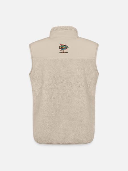 Pensionsskilt med pil – Vintage pensionsdesign - Stanley/Stella unisex sherpavest - beige