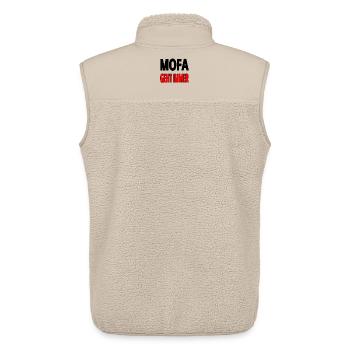 Mofa - Unisex Sherpaweste von Stanley/Stella - Beige - Hinten - AI Model Male 178 light (178cm)