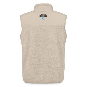Drank Cold Water Now Im Freezing Funny Meme - Unisex Sherpa Gilet by Stanley/Stella - beige - Back - AI Model Male 178 light (178cm)