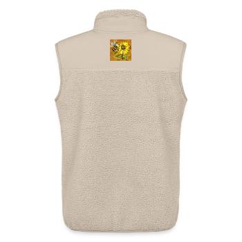 insect - Unisex Sherpa Gilet by Stanley/Stella - beige - Back - AI Model Male 178 light (178cm)