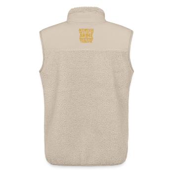 Altenpflege Anime Fan Pflegekraft Geschenk - Unisex Sherpaweste von Stanley/Stella - Beige - Hinten - AI Model Male 178 light (178cm)