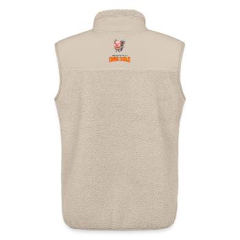 I'm going to fly because I am insane - Unisex Sherpa Gilet by Stanley/Stella - beige - Back - AI Model Male 178 light (178cm)