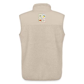 Ciao Bella That’s Amore Italien Sommer - Unisex Sherpaweste von Stanley/Stella - Beige - Hinten - AI Model Male 178 light (178cm)