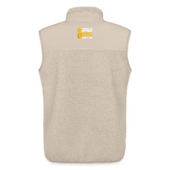 Peanut butter - Unisex Sherpa Gilet by Stanley/Stella - beige - Back - AI Model Male 178 light (178cm)