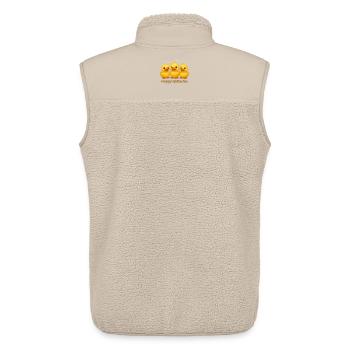 Happy Quitschis - Unisex Sherpa Gilet by Stanley/Stella - beige - Back - AI Model Male 178 light (178cm)