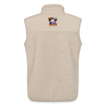 Dead Tired Still Spooky - Unisex Sherpa Gilet by Stanley/Stella - beige - Back - AI Model Male 178 light (178cm)