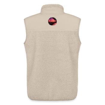 Sunset on the platform - Unisex Sherpa Gilet by Stanley/Stella - beige - Back - AI Model Male 178 light (178cm)