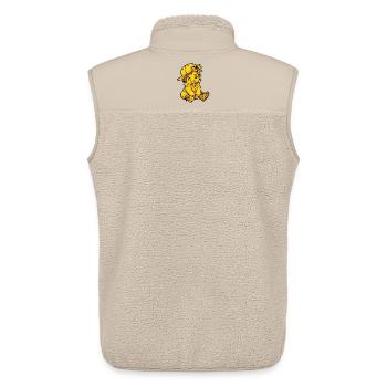 Girl Mädchen Baby - Unisex Sherpa Gilet by Stanley/Stella - beige - Back - AI Model Male 178 light (178cm)