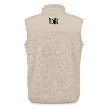 Alien Hug Duo Neon Glow - Unisex Sherpa Gilet by Stanley/Stella - beige - Back - AI Model Male 178 light (178cm)