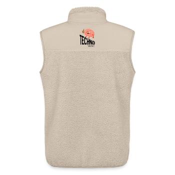 Tipsy Brain Cheers - Unisex Sherpa Gilet by Stanley/Stella - beige - Back - AI Model Male 178 light (178cm)