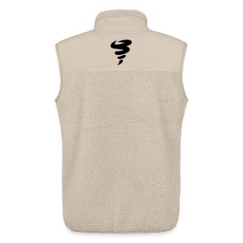 tornado - Unisex Sherpa Gilet by Stanley/Stella - beige - Back - AI Model Male 178 light (178cm)