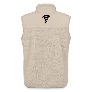tornado - Unisex Sherpa Gilet by Stanley/Stella - beige - Back - AI Model Male 178 light (178cm)