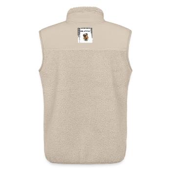 Dog  - Veste sans manches sherpa unisexe Stanley/Stella - beige - Dos - AI Model Male 178 light (178cm)