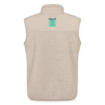 UFO Pizza Snack - Unisex Sherpa Gilet by Stanley/Stella - beige - Back - AI Model Male 178 light (178cm)