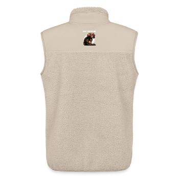 Don't Bother Me Long Hair Dachshund Dachshund Dachshund Holder - Unisex Sherpa Gilet by Stanley/Stella - beige - Back - AI Model Male 178 light (178cm)