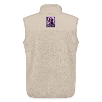 Stolen by the fairies - Unisex Sherpa Gilet by Stanley/Stella - beige - Back - AI Model Male 178 light (178cm)