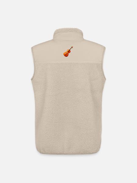 Violin - Unisex Sherpa Gilet by Stanley/Stella - beige