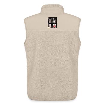 Cats Exotic Shorthair Cat - Unisex Sherpa Gilet by Stanley/Stella - beige - Back - AI Model Male 178 light (178cm)
