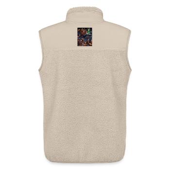 Normale Weihnachten Ist Langweilig Chaos Humor - Unisex Sherpaweste von Stanley/Stella - Beige - Hinten - AI Model Male 178 light (178cm)