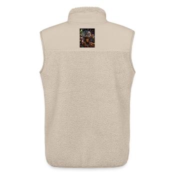 Weihnachtslogik Pause Verrücktes Chaos Humor Pur - Unisex Sherpaweste von Stanley/Stella - Beige - Hinten - AI Model Male 178 light (178cm)