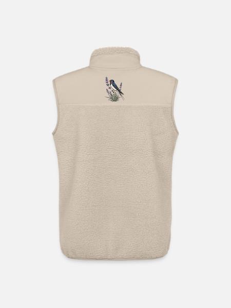Barn Swallow auf Lavendel - Unisex Sherpaweste von Stanley/Stella - Beige