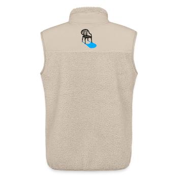 Monobloc – Designklassiker für jede Gelegenheit - Unisex Sherpaweste von Stanley/Stella - Beige - Hinten - AI Model Male 178 light (178cm)