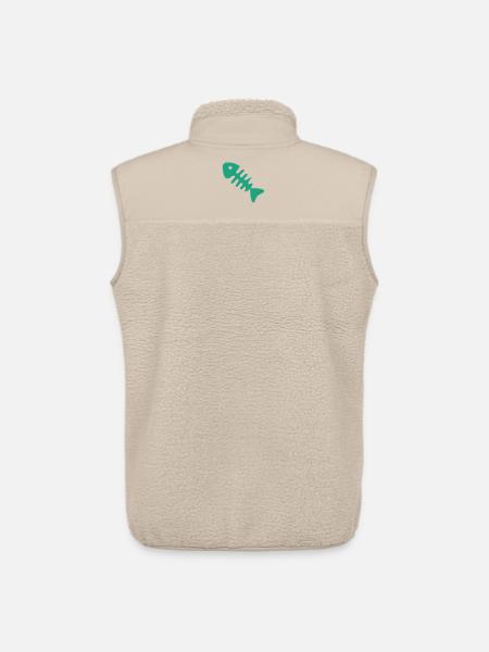 Gruene Fischgraete Icon - Unisex Sherpaweste von Stanley/Stella - Beige