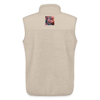 Unterwasser-mehrfarbiges Riff - Unisex Sherpaweste von Stanley/Stella - Beige - Hinten - AI Model Male 178 light (178cm)