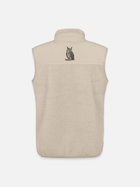 Eule - Unisex Sherpaweste von Stanley/Stella - Beige