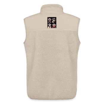 Hunde Riesenschnauzer Hund - Unisex Sherpaweste von Stanley/Stella - Beige - Hinten - AI Model Male 178 light (178cm)